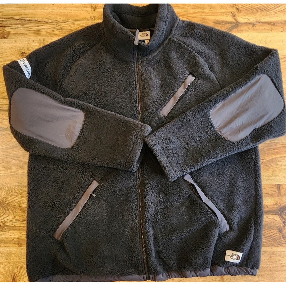 The North Face Full Men's Zip Heavy Weight All Seasons Black Fleece‎ Jacket XXL